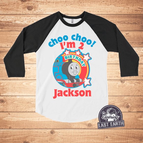 Thomas The Train Birthday Shirt Personalized Train Birthday Gifts for Boys Girls - Picture 1 of 1